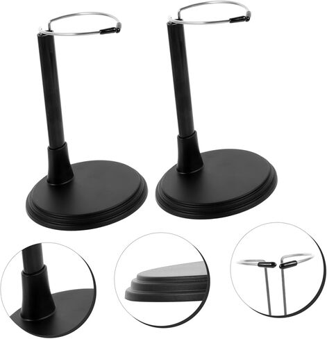 2PCS Doll Stand for 18 Inch Dolls Vertical Display Rack Reusable Action Figure Support for Toy Collectors and in Saudi Arabia