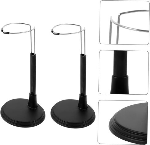 2PCS Doll Stand for 18 Inch Dolls Vertical Display Rack Reusable Action Figure Support for Toy Collectors and in Saudi Arabia