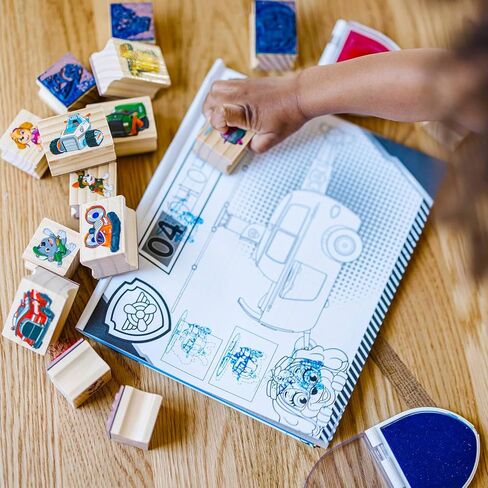 Paw Patrol Stamps Party Supplies - Bundle with 16 Themed Stamps for Birthday Party Favors, Goodie Bags, Loot Bag Fillers, More Plus Coloring Pages | Paw Patrol Birthday Supplies in Saudi Arabia