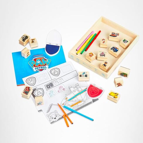 Paw Patrol Stamps Party Supplies - Bundle with 16 Themed Stamps for Birthday Party Favors, Goodie Bags, Loot Bag Fillers, More Plus Coloring Pages | Paw Patrol Birthday Supplies in Saudi Arabia