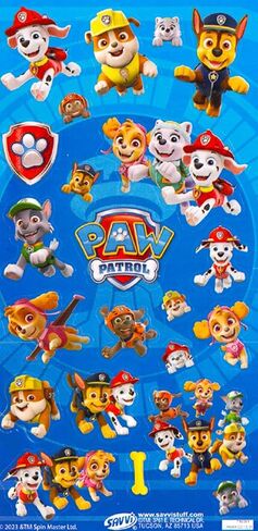 Paw Patrol Stamps Party Supplies - Bundle with 16 Themed Stamps for Birthday Party Favors, Goodie Bags, Loot Bag Fillers, More Plus Coloring Pages | Paw Patrol Birthday Supplies in Saudi Arabia