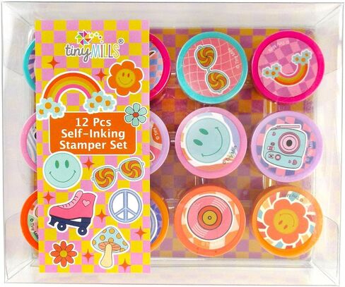 TINYMILLS Retro Groovy 12 Pc Stamp Kit in Saudi Arabia