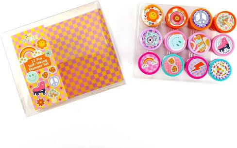 TINYMILLS Retro Groovy 12 Pc Stamp Kit in Saudi Arabia