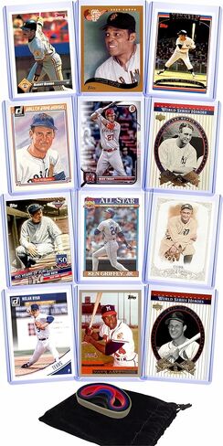 Baseball GOAT Cards: Babe Ruth, Willie Mays, Barry Bonds, Stan Musial, Hank Aaron, Ty Cobb, Ted Williams, Lou Gehrig, Mickey Mantle, Ken Griffey Jr., Nolan Ryan, and Mike Trout All-Time GOATS Assorted Cards Gift Pack in Saudi Arabia