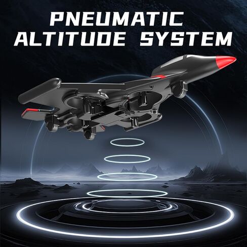 RC Plane，Foam Airplane Toy Drone Remote Airplane Foam Airplanes for Kids Airplanes for Kids Remote Control Helicopter for Boys 8-12，360°Flip Fighter Jet with Light(RED) in Saudi Arabia