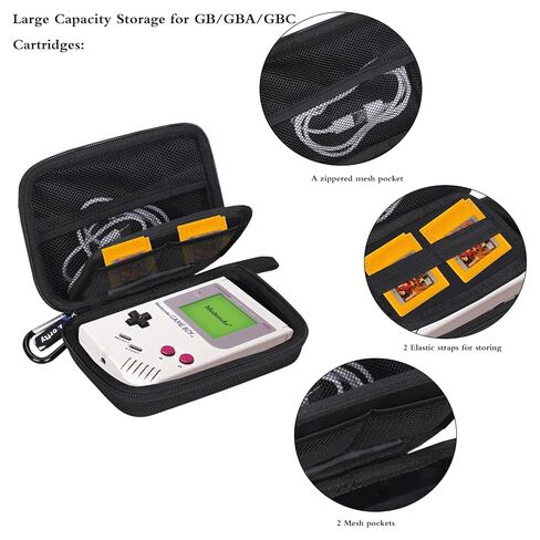 worfty Case for Game Boy Handheld Consoles, Protective Travel Carrying Bag Compatible with Retro Game Boy Handheld Game Consoles (Case Only) (Black) in Saudi Arabia