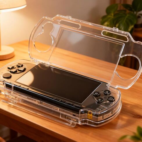 Transparent Hard Case for PSP 2000 3000, Clear Crystal Shell Cover with Screen Protector, Shockproof Protective Housing Replacement for PSP Slim Console, Gaming Collector Display in Saudi Arabia