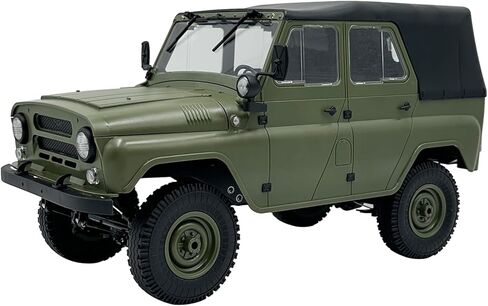 ARRIS 1/12 RC Crawler، WPL C94 UAZ-469 Scale RC Rock Crawler 4x4 2.4 جيجا هرتز RTF شاحنة للطرق الوعرة، شاحنة عسكرية RC 4WD مع هدية درجة هواية التوجيه المتناسبة للبالغين in Kuwait