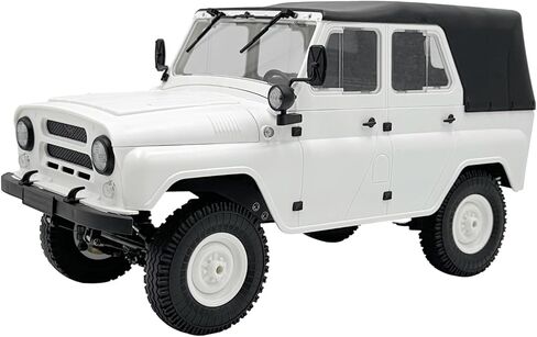 ARRIS 1/12 RC Crawler، WPL C94 UAZ-469 Scale RC Rock Crawler 4x4 2.4 جيجا هرتز RTF شاحنة للطرق الوعرة، شاحنة عسكرية RC 4WD مع هدية درجة هواية التوجيه المتناسبة للبالغين in Kuwait
