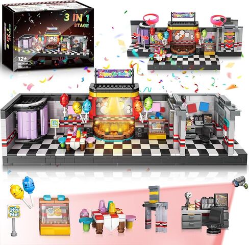 Security Room Building Block Toy for Boys Age 12+, Security Room Building Set Game Toys Merch Suitable for Halloween Birthday Gift, 1388Pcs in Saudi Arabia