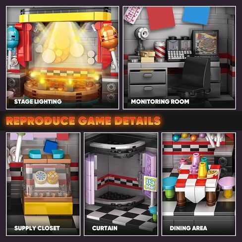 Security Room Building Block Toy for Boys Age 12+, Security Room Building Set Game Toys Merch Suitable for Halloween Birthday Gift, 1388Pcs in Saudi Arabia