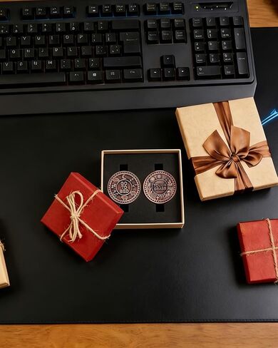 هدايا اللاعبين، قطعتان من العملات المعدنية لقرار اللاعب - هدية مبتكرة للرجال والأصدقاء والأزواج اللاعبين في أعياد الميلاد، وعيد الحب، والعطلات، ومخفف التوتر الممتع وإكسسوارات الألعاب (كلاسيكية) in Saudi Arabia