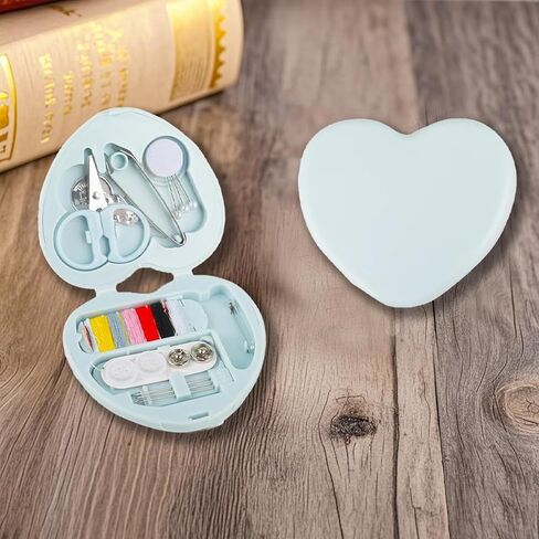 2 Pack Min Travel Sewing Kit Portable Sewing Kit with Threads,Scissors,Needles for Travel,Home,DIY Projects(Blue) in Saudi Arabia