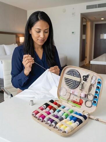 Sewing Kit Gift Set for Travel and Home, 85 Piece Sewing Kit with Needles, Thread and Sewing Accessories in Saudi Arabia