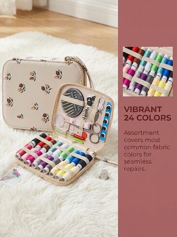 Sewing Kit Gift Set for Travel and Home, 85 Piece Sewing Kit with Needles, Thread and Sewing Accessories in Saudi Arabia
