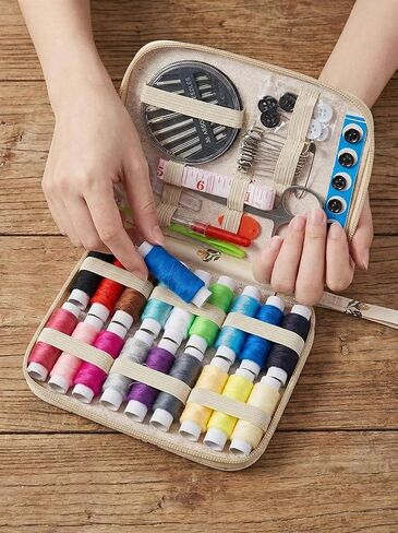 Sewing Kit Gift Set for Travel and Home, 85 Piece Sewing Kit with Needles, Thread and Sewing Accessories in Saudi Arabia