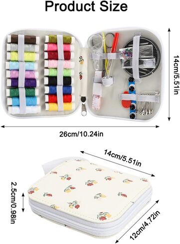Sewing Kit Gift Set for Travel and Home, 85 Piece Sewing Kit with Needles, Thread and Sewing Accessories in Saudi Arabia
