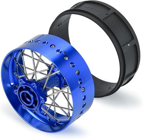 عجلة خلفية Pro-line Racing Pro-Spec من الألومنيوم V2 باللون الأزرق/الأزرق 1 Losi Pro Moto-SM PRO284800T1 in Saudi Arabia
