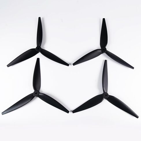 مراوح نايلون من الألياف الزجاجية مقاس 9 بوصة، دعامات ثلاثية الشفرات لطائرات Cinelifter FPV بدون طيار، أسود (4 قطع - 2 CW، 2 CCW) in Kuwait