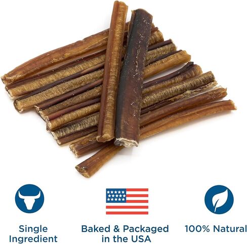 Best Bully Sticks 6 Inch Bully Sticks - 25 Count (Pack of 1) - Natural, Easily Digestible, 100% Grass-Fed, Grain and Rawhide Free in Kuwait