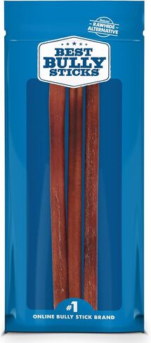 Best Bully Sticks 6 Inch Bully Sticks - 25 Count (Pack of 1) - Natural, Easily Digestible, 100% Grass-Fed, Grain and Rawhide Free in Kuwait