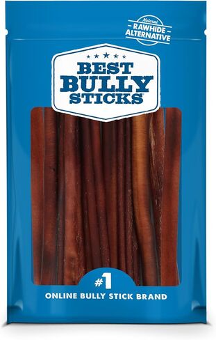 Best Bully Sticks 6 Inch Bully Sticks - 25 Count (Pack of 1) - Natural, Easily Digestible, 100% Grass-Fed, Grain and Rawhide Free in Kuwait