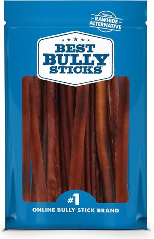 Best Bully Sticks 6 Inch Bully Sticks - 25 Count (Pack of 1) - Natural, Easily Digestible, 100% Grass-Fed, Grain and Rawhide Free in Kuwait