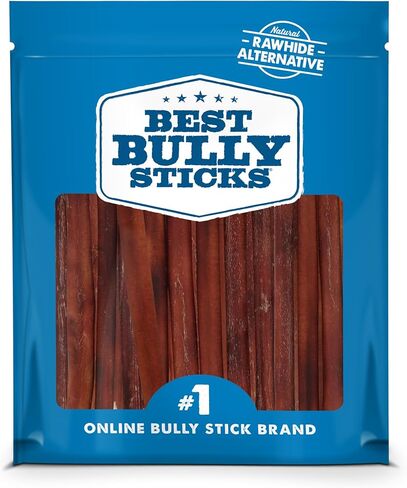Best Bully Sticks 6 Inch Bully Sticks - 25 Count (Pack of 1) - Natural, Easily Digestible, 100% Grass-Fed, Grain and Rawhide Free in Kuwait
