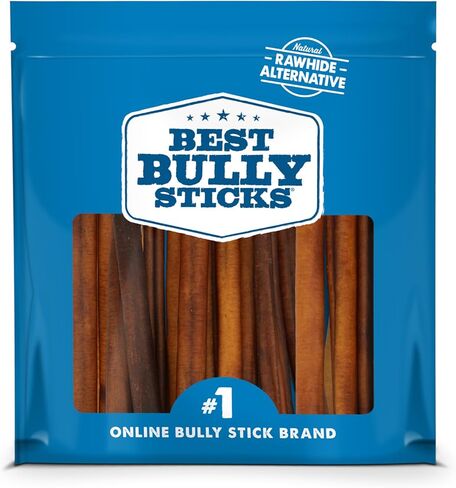 Best Bully Sticks 6 Inch Bully Sticks - 25 Count (Pack of 1) - Natural, Easily Digestible, 100% Grass-Fed, Grain and Rawhide Free in Kuwait