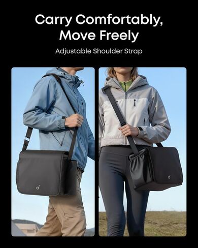 Soundcore Nebula Portable Carry Bag for P1 Projector, Compact and Lightweight Travel Case with Adjustable Storage, Shoulder Strap, and Durable Waterproof Polyester Fabric in Saudi Arabia