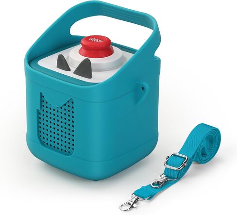 Shockproof Silicone Case for Toniebox 2 & 1 Audio Player, Scratch-Resistant Protective Cover | Includes Handle & Adjustable Shoulder Strap (Tropical Teal) in Saudi Arabia