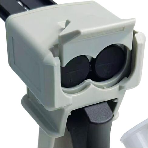 LAUCO Epoxy Gun Dual Cartridge 200 ml, Dual Cartridge Epoxy Gun, Manual Dual Cartridge Epoxy Gun for Panel Bonding Adhesive Applicator, Fillers, Structural Epoxy, Plastic Repair Adhesives (Gray) in Saudi Arabia
