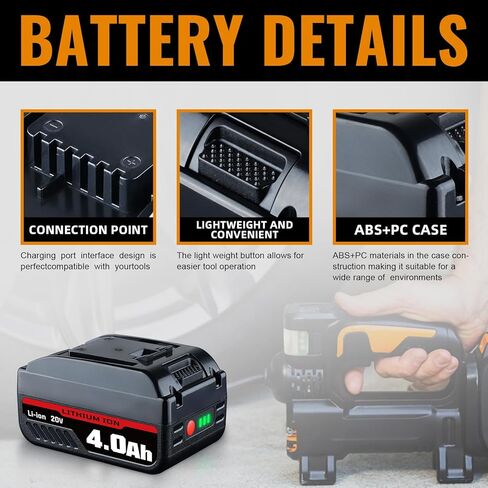 VANTTECH 2Pack WA3525 20V 3.0Ah بديل لبطارية Worx 20V WA3520 WG151s WG155s WG251s WG255s WG540s WG545s WG890 WG891 متوافق مع أدوات الطاقة اللاسلكية Worx 20V MAX in Kuwait