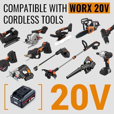 VANTTECH 2Pack WA3525 20V 3.0Ah بديل لبطارية Worx 20V WA3520 WG151s WG155s WG251s WG255s WG540s WG545s WG890 WG891 متوافق مع أدوات الطاقة اللاسلكية Worx 20V MAX in Kuwait