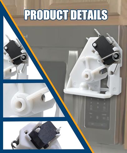 W11197766 Microwave Door Interlock Switch Assembly Fits for Whirlpool, Maytag, KitchenAid,Amana, Jenn-Air Etc,Replaces Part W11187757 Etc in Saudi Arabia