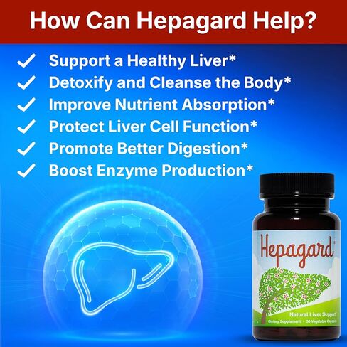 Hepagard - Natural Liver Support Supplement Capsule with N-Acetyl Cysteine (NAC) - Non-GMO, Gluten-Free in Saudi Arabia