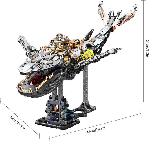 Ideas Mechanical Whale Building Set with Light,Collectible Set for Adults, Compatible with Lego Animal,Authentically Detailed Build and Display Model for Home or Office Décor (1368PCS) in Saudi Arabia