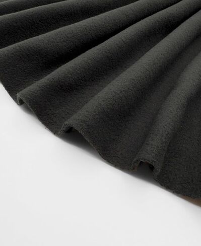 EOVEA - Polar Fleece Fabric by The Yard – Soft Anti-Pill, Warm & Cozy Material for Blankets, Clothing, Crafts, Pet Beds & DIY Sewing – 60" Wide, Solid (Black, 1/2 Yard) in Kuwait