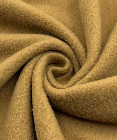 EOVEA - Polar Fleece Fabric by The Yard – Soft Anti-Pill, Warm & Cozy Material for Blankets, Clothing, Crafts, Pet Beds & DIY Sewing – 60" Wide, Solid (Black, 1/2 Yard) in Kuwait