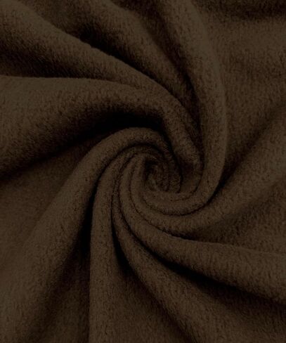 EOVEA - Polar Fleece Fabric by The Yard – Soft Anti-Pill, Warm & Cozy Material for Blankets, Clothing, Crafts, Pet Beds & DIY Sewing – 60" Wide, Solid (Black, 1/2 Yard) in Kuwait