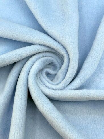 EOVEA - Polar Fleece Fabric by The Yard – Soft Anti-Pill, Warm & Cozy Material for Blankets, Clothing, Crafts, Pet Beds & DIY Sewing – 60" Wide, Solid (Black, 1/2 Yard) in Kuwait