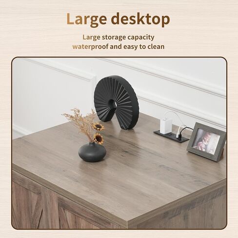 Hey-brother Enclosure for Self Cleaning Cat Litter Box, Large Hidden Litter Box Furniture with Charging Station, Suitable for Automatic Cats Litter Boxes and Robot, Vintage, Rustic Gray JCLB004SG in Saudi Arabia
