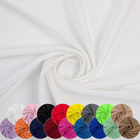 Nylon Spandex Fabric, 80% Nylon, 20% Spandex,Swimwear, Activewear Fabric 4 Way Stretch Sports, Dance, Yoga (Black, 1 Yard) in Saudi Arabia