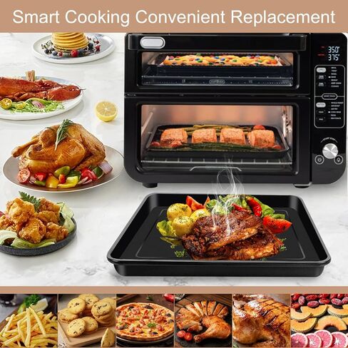 GCQ 3 IN 1 Smart Double Oven Basket for Ninja DCT401 DCT402 DCT451, 13''×12.6'' Steel Toaster Oven Dehydrator Cooling Rack Replacement Parts Accessories for Ninja DCT601 DCT651 Smart Oven in Saudi Arabia