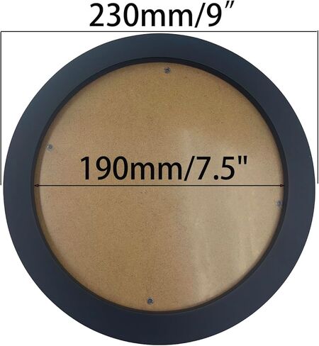 Yuqim 2 Pack Round Wood Embroidery Hoop Frames Cross Stitch Display Frame for DIY Art Craft Sewing Ornaments(Black, 8 Inch) in Saudi Arabia