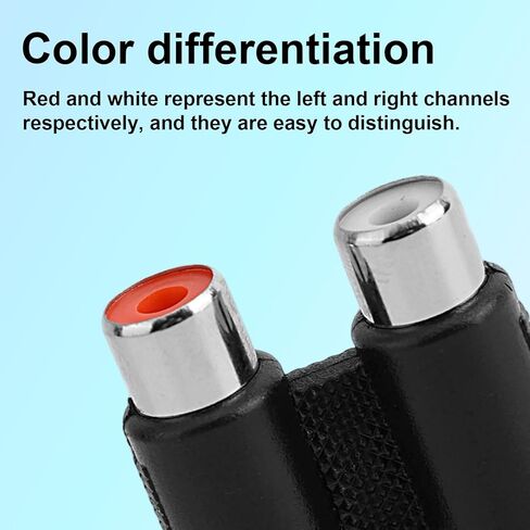 6 قطع RCA أنثى إلى أنثى مقرنة، مزدوج RCA محول كابل تمديد موصل مزدوج مقرنة لمضخم الصوت خلاط مضخم الصوت ملحقات أجزاء الصوت والفيديو in Kuwait