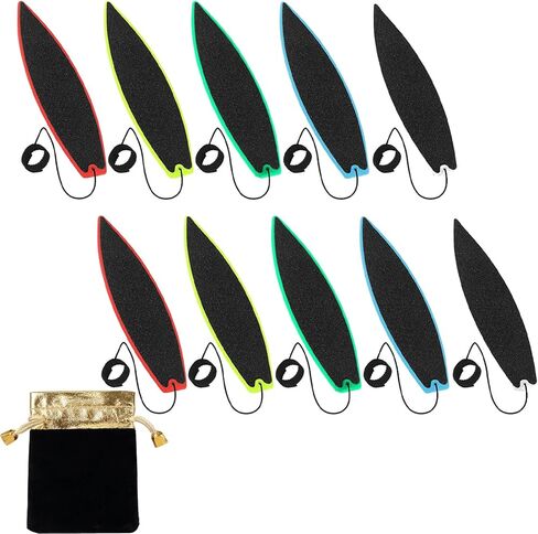 لوح تزلج على الماء مكون من 11 قطعة، ألواح تزلج صغيرة للأصابع مع حقيبة تخزين، ألواح تزلج بلاستيكية متعددة الألوان لمتعة سطح المكتب، وتخفيف التوتر في المكتب واللعب الإبداعي، والسفر المحمول in Kuwait