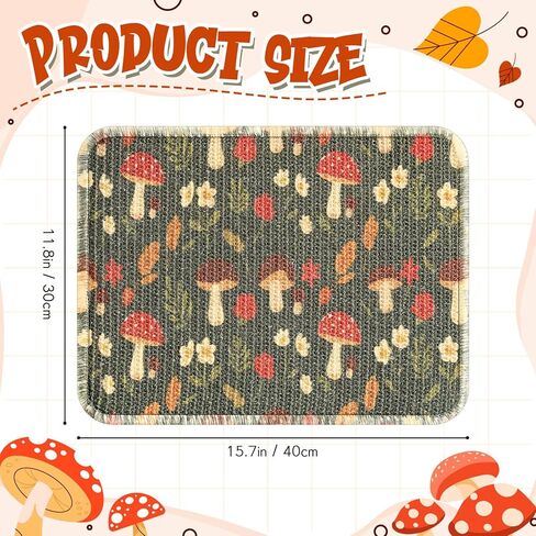 2 Pcs 16 x 12''Rabbit Scratch Mat Natural Bunny Scratching Pad Claws and Teeth Care Rabbit Mats for Cages Chew Toys Bunny Pet Cage Bedding for Biting Sleeping Nesting in Saudi Arabia