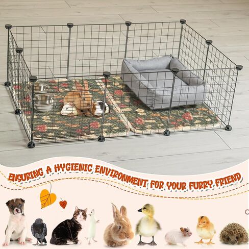 2 Pcs 16 x 12''Rabbit Scratch Mat Natural Bunny Scratching Pad Claws and Teeth Care Rabbit Mats for Cages Chew Toys Bunny Pet Cage Bedding for Biting Sleeping Nesting in Saudi Arabia
