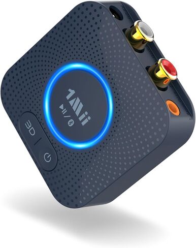 جهاز استقبال 1Mii B06S+ Bluetooth 5.2، ومحول صوت HiFi Bluetooth مع LDAC، وaptx HD وaptx منخفض الكمون، وصوت عالي الدقة طويل المدى مع التحكم في مستوى الصوت، ومخرجات 3.5 مم وRCA، إعداد سهل لنظام ستيريو منزلي in Kuwait